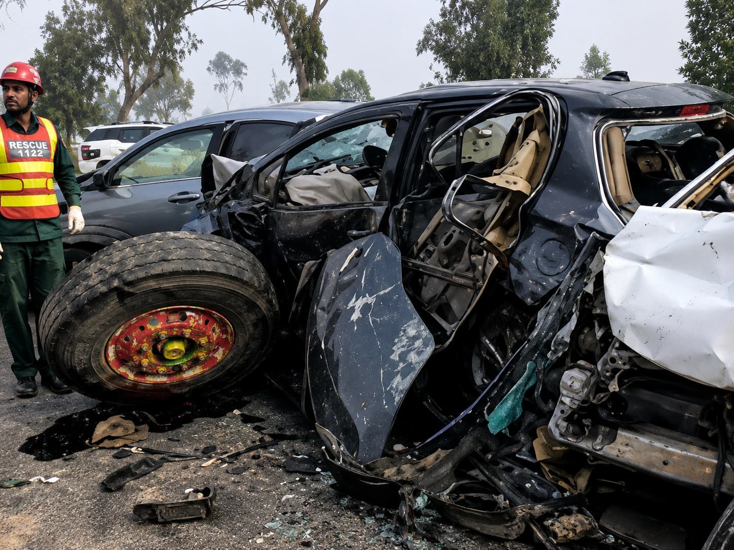 1,341 Traffic Accidents Across Punjab in 24 Hours Leave 17 Dead