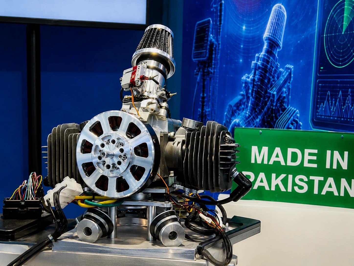 Pakistan Unveils First Indigenous UAV Engine in Paris
