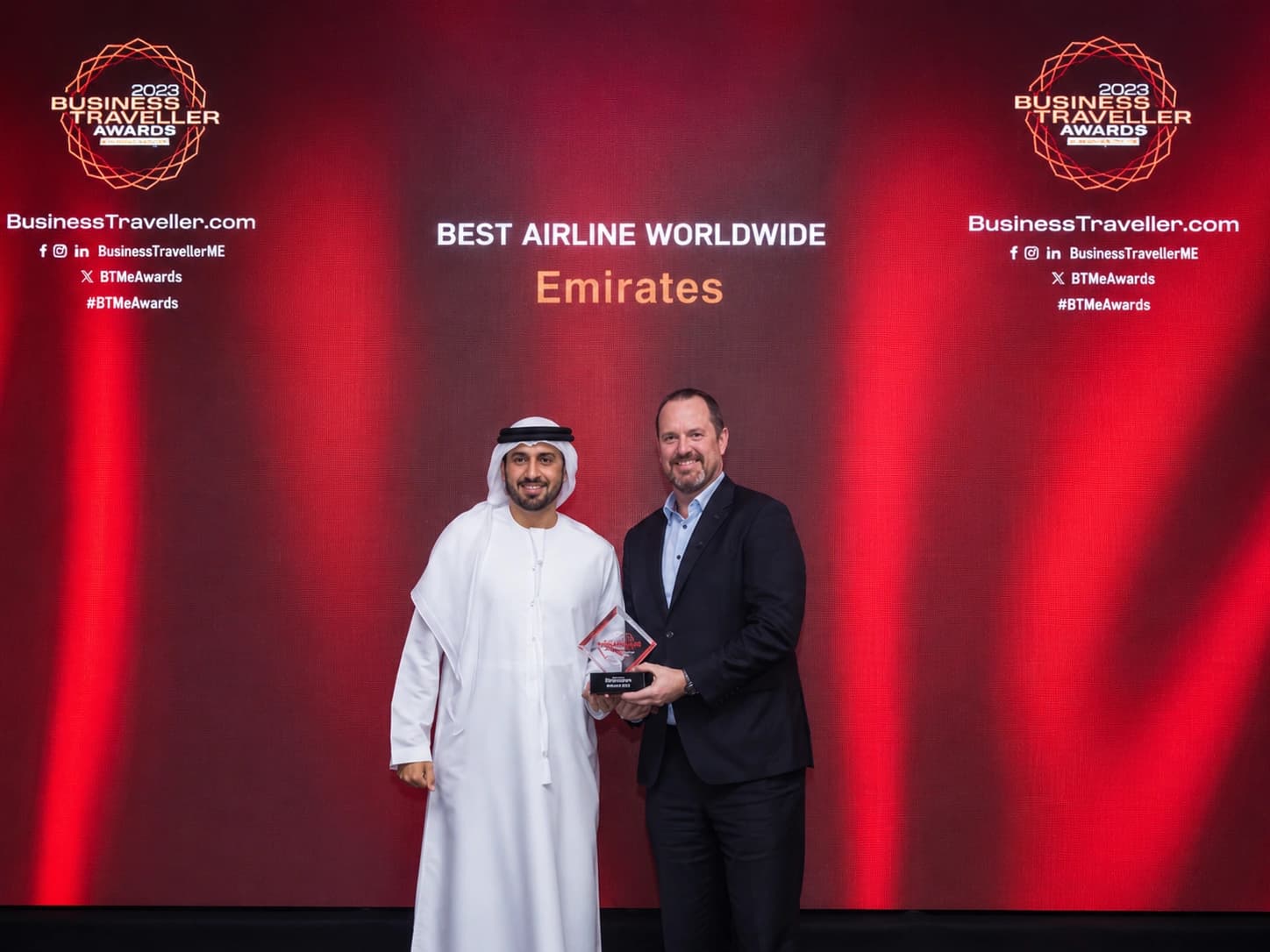 Emirates clinches Best Airline Worldwide at the 2026 Business Traveller Middle East Awards