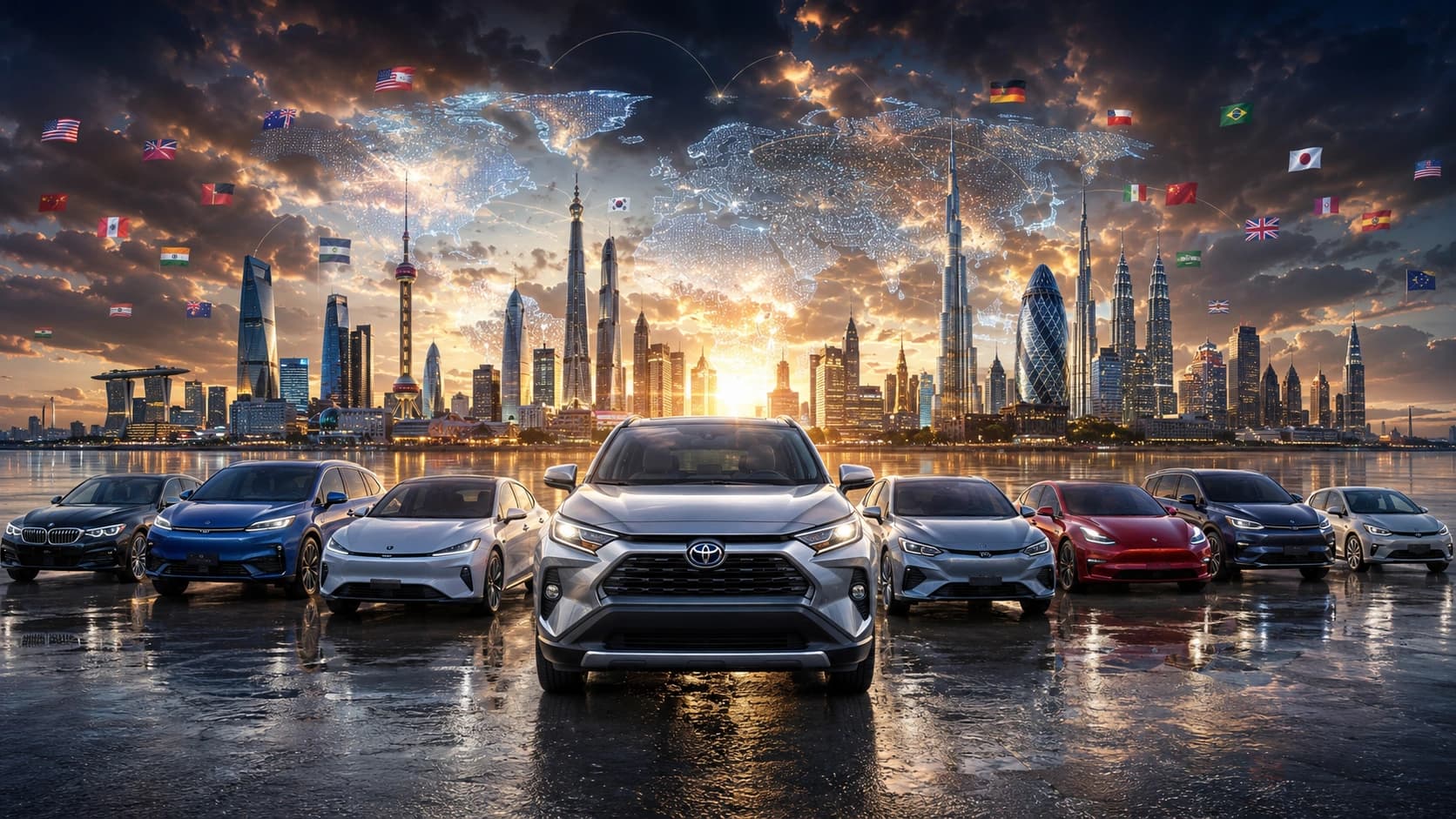 Toyota Dominates 41% of Global Markets — Top Car Brand in 61 Countries