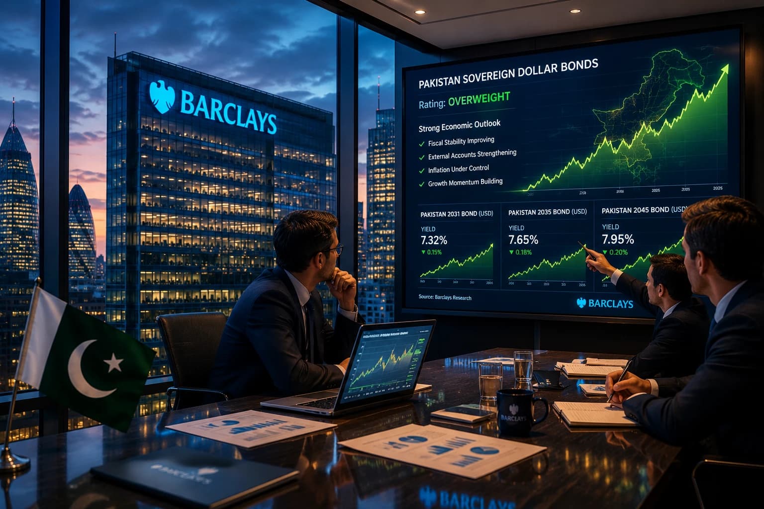 Barclays Turns Bullish, Tells Global Investors to Buy Pakistan Bonds