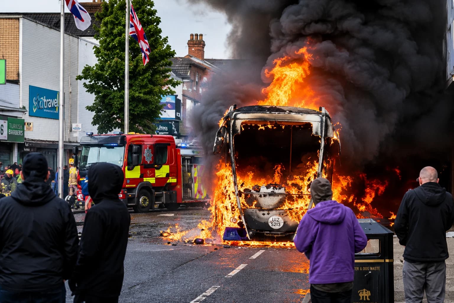 Belfast Burns After Knife Attack Triggers Anti-Immigrant Fury