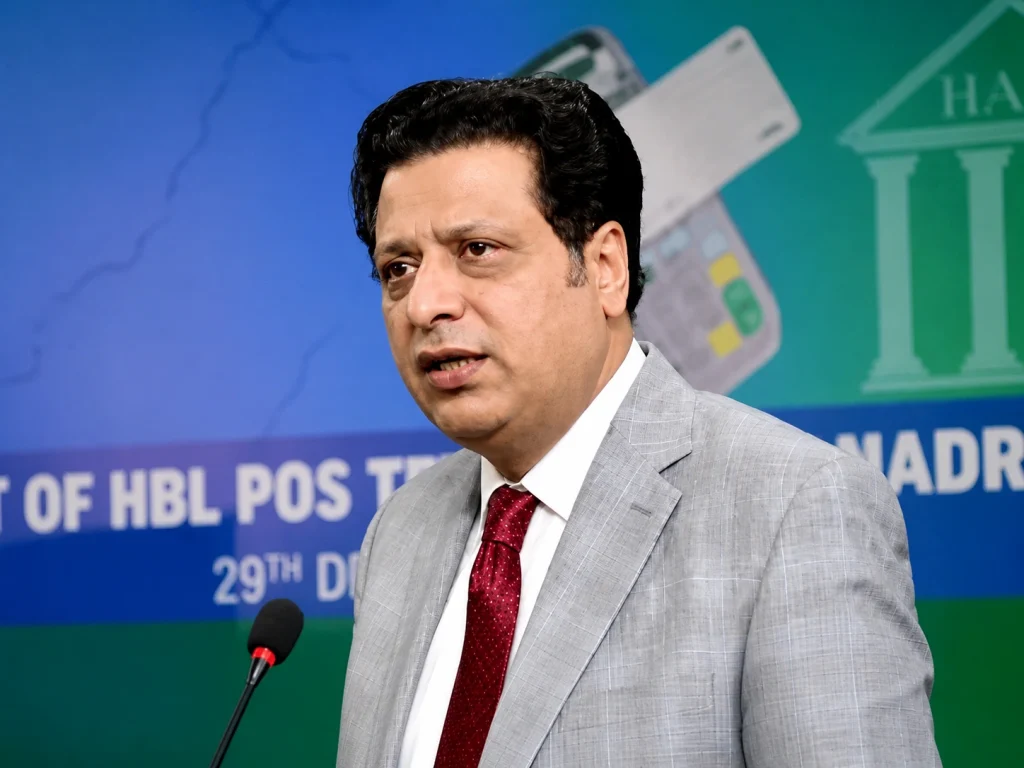 Tariq Malik digital identity pioneer and former NADRA chairman featured on Nasdaq Times Square billboard