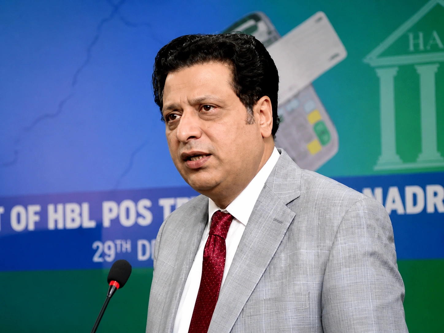 Tariq Malik digital identity pioneer and former NADRA chairman featured on Nasdaq Times Square billboard