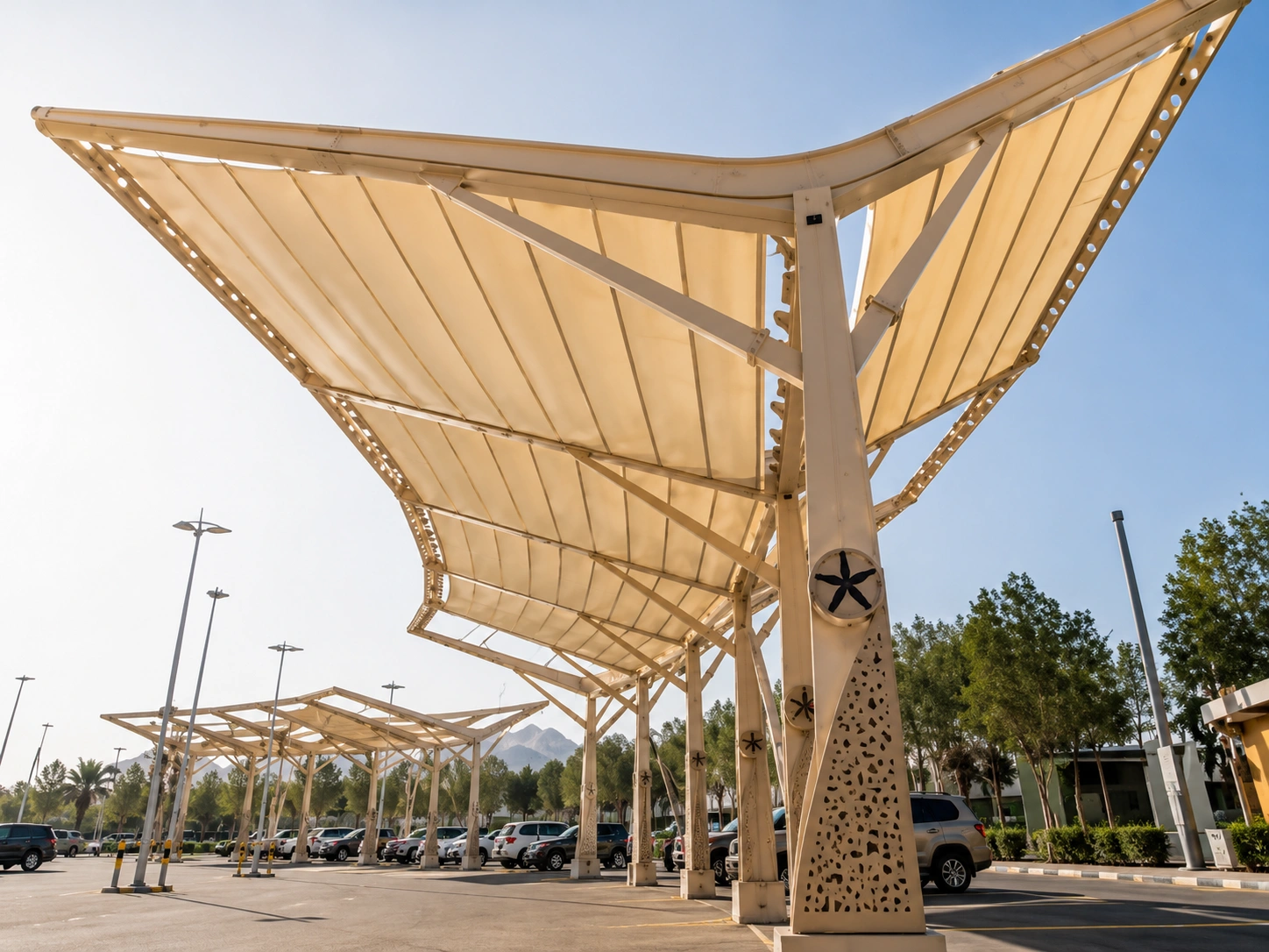 Saudi Arabia Mount Arafat shading and cooling project canopies and misting fans for Hajj 2026 pilgrims