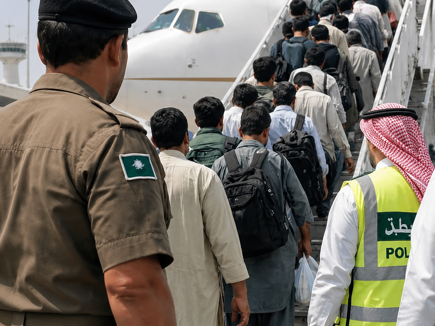 Saudi Arabia illegal residents crackdown data for June 4 to 10 2026 showing 10725 total arrests including 5899 residency violations 3084 border security violations