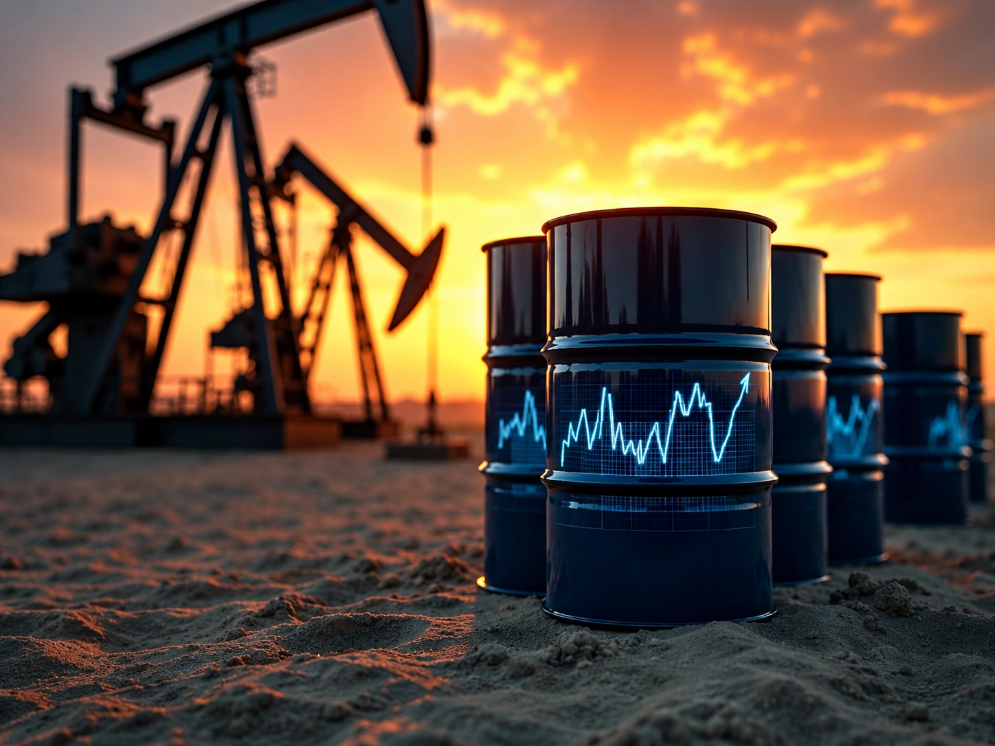 Oil prices Strait of Hormuz deal chart showing Brent crude falling 4.1 percent to 83.75 dollars and WTI falling 4.72 percent to 80.87 dollars on June 14 2026