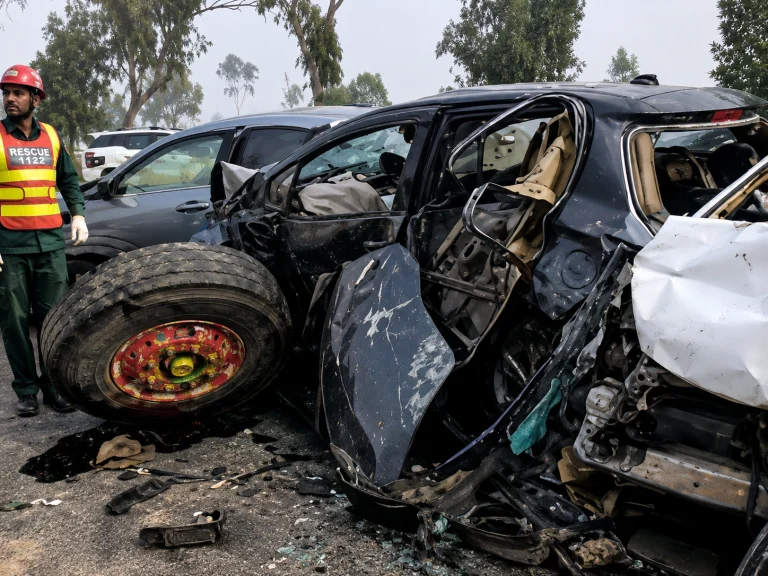 Rescue 1122 data confirms 1,341 traffic accidents across Punjab within 24 hours, resulting in 17 fatalities and over 1,500 injuries.
