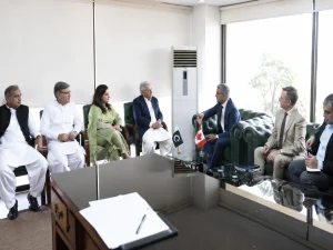 Pakistan Canada canola cooperation meeting between Federal Minister Rana Tanveer Hussain and Canadian High Commissioner Tarik Ali Khan in Islamabad in June