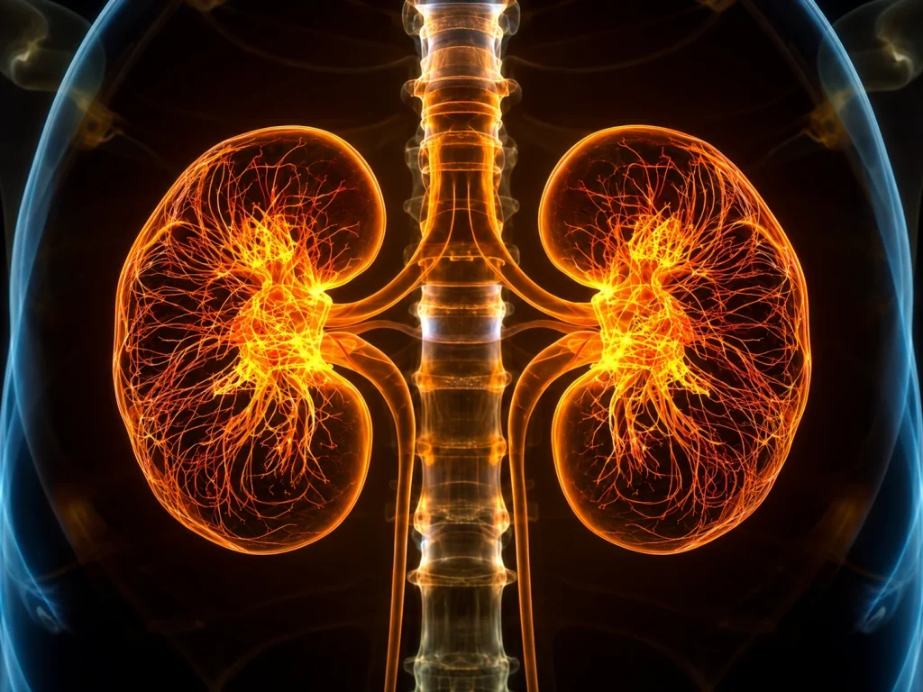 AD-NP1 UCLA heart kidney drug research published in Cell Stem Cell showing the experimental drug targeting the ENPP1 protein
