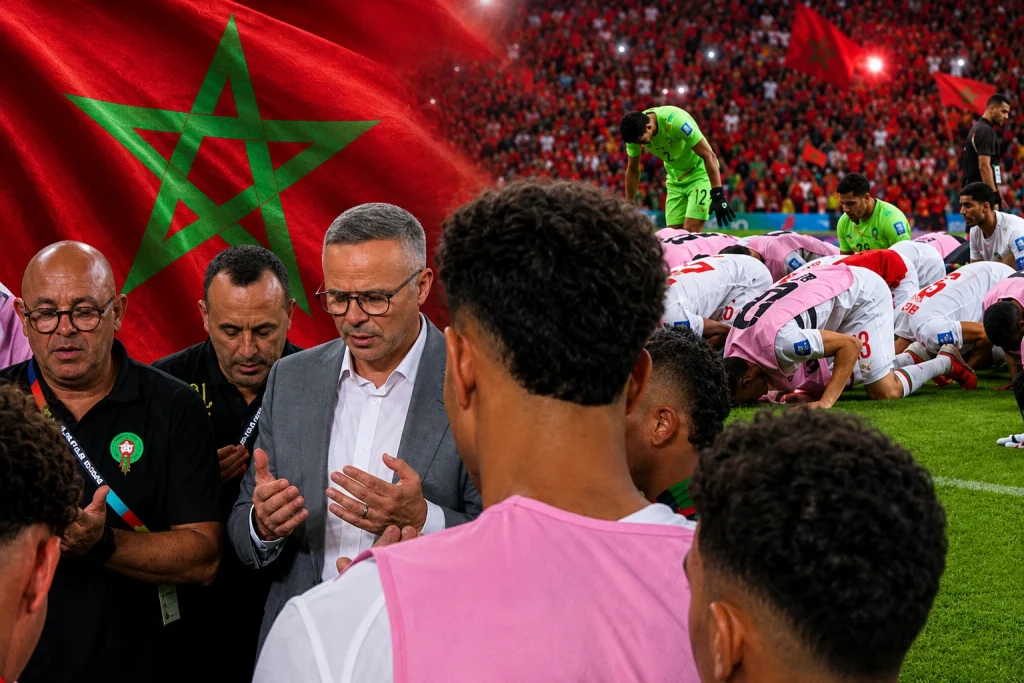 Morocco's prayers before penalties and Sujood celebration after beating Netherlands