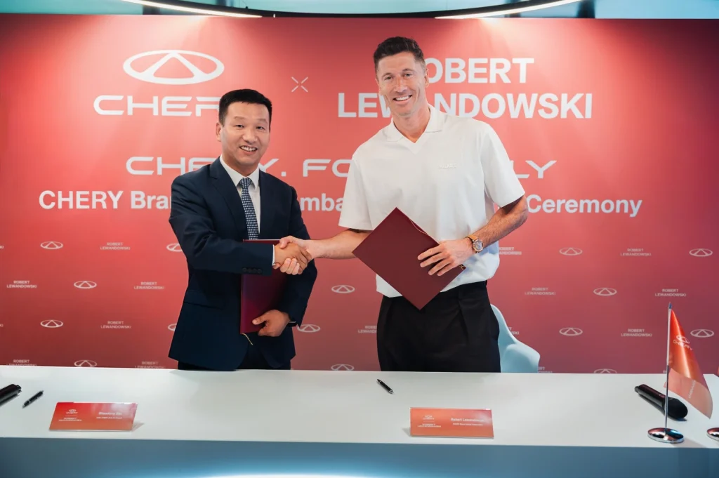 Football star Robert Lewandowski is the new Chery brand global ambassador