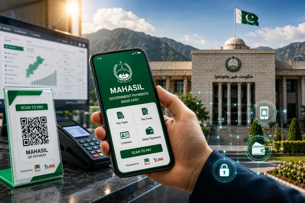 KP digital payments system will replace cash counters across government departments and help generate an additional Rs29.4 billion in annual revenue.