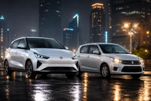 Kaiyi vs Cultus comparison showing the Kaiyi e-Qute electric car launched in Pakistan