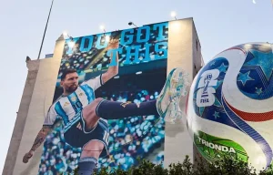 Messi, Ronaldo and Football Giants Eye History at FIFA World Cup 2026 FIFA World Cup 2026 records graphic showing Messi and Ronaldo's sixth appearance milestone, Klose's all-time 16-goal record under threat from Messi at 13 and Mbappé at 12,