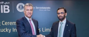 Strategic partnership signing ceremony highlighting the Lucky Investments DIB Pakistan collaboration.