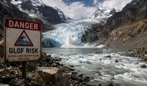 Pakistan GLOF Alert as melting glaciers increase the risk of glacial lake outburst floods in Gilgit-Baltistan and Khyber Pakhtunkhwa.