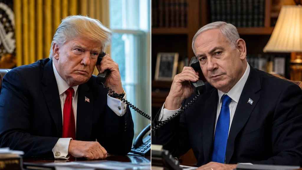 Trump Netanyahu phone call over Lebanon strikes and regional tensions