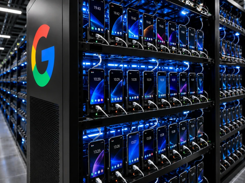 Google Is Building a Data Center From 2,000 Old Smartphones Google Pixel phone motherboards stripped and clustered into low carbon cloud computing server rack as Google old phones cloud computing project launches at UC San Diego 2026